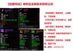 摸鱼游戏，内存小 纯挂机 刷怪打宝 活动丰富-神仙论坛